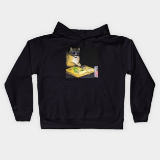 The Herbalist - Whimsical Cat Painting Kids Hoodie